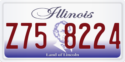 IL license plate Z758224