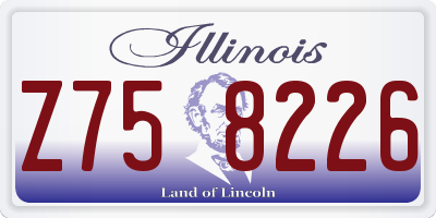 IL license plate Z758226