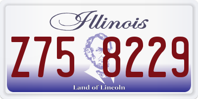 IL license plate Z758229