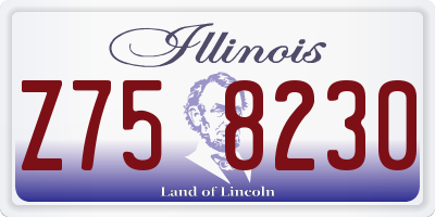 IL license plate Z758230