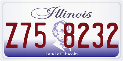 IL license plate Z758232