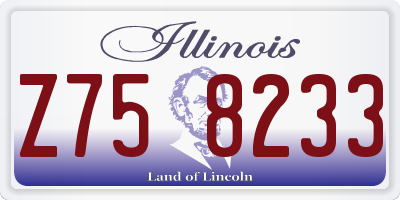 IL license plate Z758233