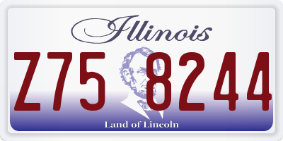 IL license plate Z758244