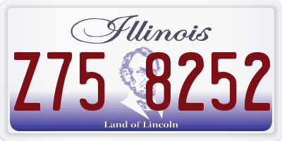IL license plate Z758252