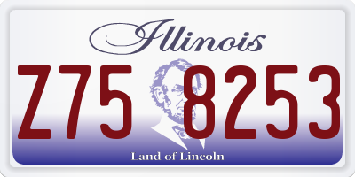 IL license plate Z758253