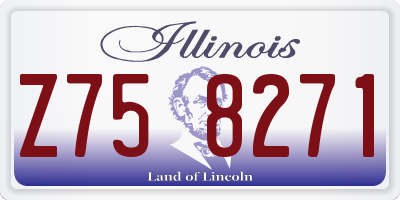 IL license plate Z758271