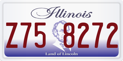 IL license plate Z758272