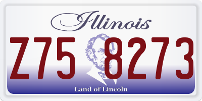 IL license plate Z758273