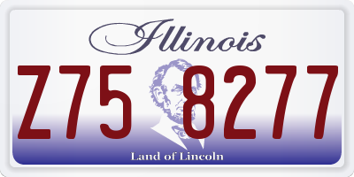 IL license plate Z758277