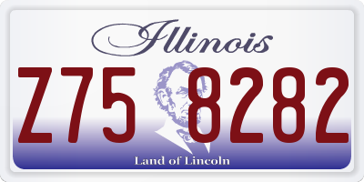 IL license plate Z758282