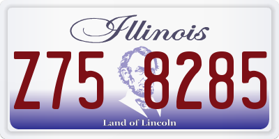 IL license plate Z758285