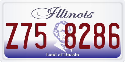 IL license plate Z758286