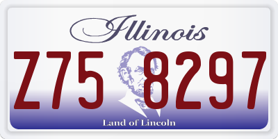 IL license plate Z758297