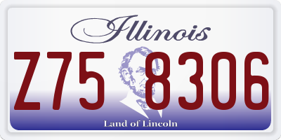 IL license plate Z758306