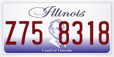 IL license plate Z758318