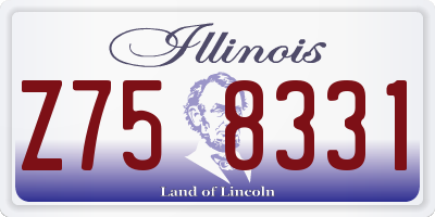 IL license plate Z758331