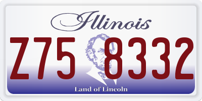 IL license plate Z758332