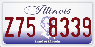 IL license plate Z758339