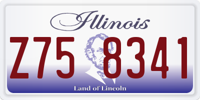 IL license plate Z758341