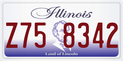 IL license plate Z758342