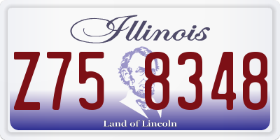 IL license plate Z758348