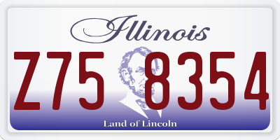 IL license plate Z758354