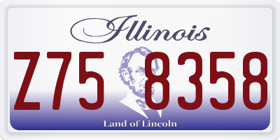 IL license plate Z758358