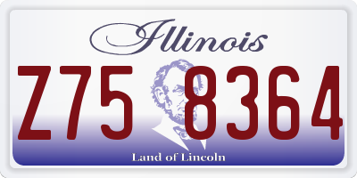 IL license plate Z758364