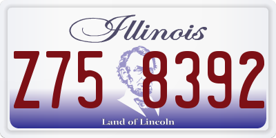 IL license plate Z758392