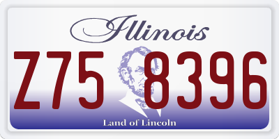 IL license plate Z758396