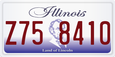 IL license plate Z758410