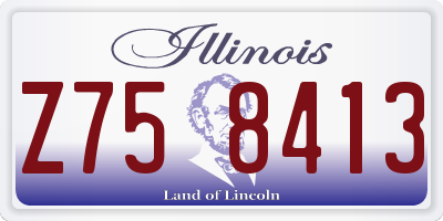 IL license plate Z758413