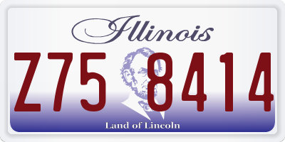 IL license plate Z758414