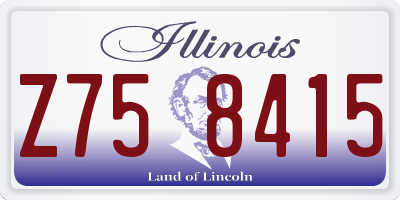 IL license plate Z758415