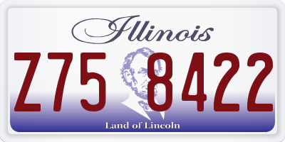 IL license plate Z758422