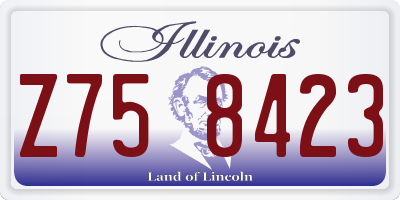 IL license plate Z758423