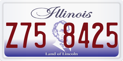 IL license plate Z758425