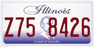 IL license plate Z758426