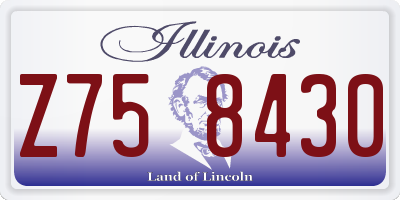 IL license plate Z758430