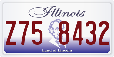 IL license plate Z758432