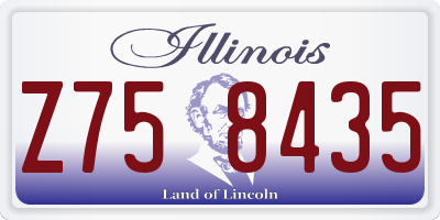 IL license plate Z758435