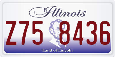 IL license plate Z758436