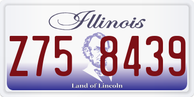 IL license plate Z758439