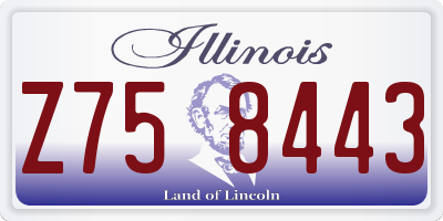 IL license plate Z758443