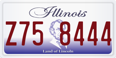 IL license plate Z758444