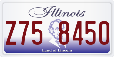 IL license plate Z758450