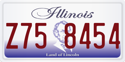 IL license plate Z758454