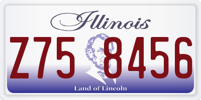 IL license plate Z758456