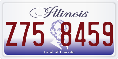 IL license plate Z758459