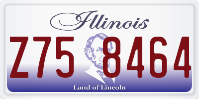 IL license plate Z758464
